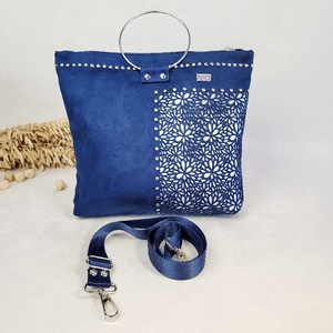 Floralbag Moxie Bloom - kék - esküvő - kiegészítők - táska - Meska.hu