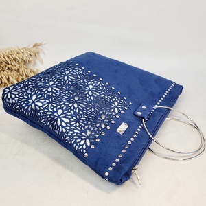 Floralbag Moxie Bloom - kék - esküvő - kiegészítők - táska - Meska.hu