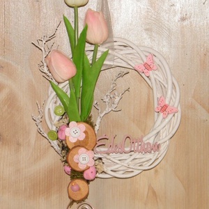 Tulipános kopogtató - Meska.hu