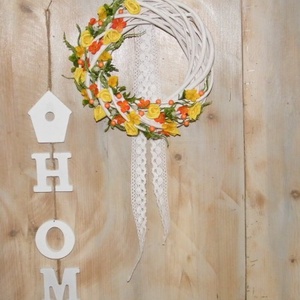 Tavaszi fonott vesszőkopogtató - Meska.hu