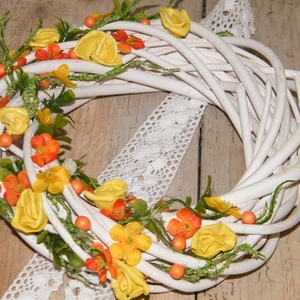 Tavaszi fonott vesszőkopogtató -  - Meska.hu