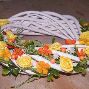 Tavaszi fonott vesszőkopogtató -  - Meska.hu