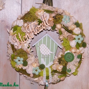 Rusztikus, vintázs ajtódísz -  - Meska.hu