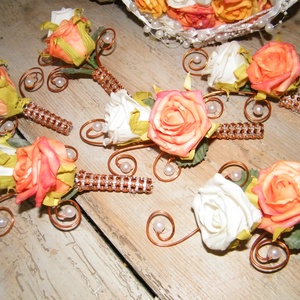 Romantikus kerek menyasszonyi csokor -  - Meska.hu