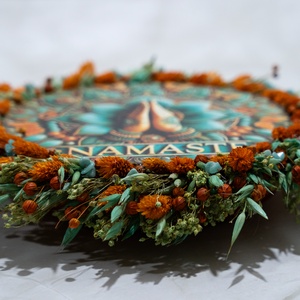 Namaste kopogtató � a nyugalom, harmónia és önkifejezés ajtódísze - otthon & életmód - dekoráció - ajtó- és ablak dekoráció - ajtódísz & kopogtató - Meska.hu