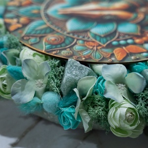 Namaste-Aventurin energiával díszített ajtó és falidísz - otthon & életmód - dekoráció - ajtó- és ablak dekoráció - ajtódísz & kopogtató - Meska.hu