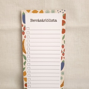Bevásárlólista tervező jegyzettömb - kézzel készített - Meska.hu