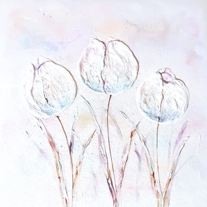 Fotóalbum tulipánokkal 30x30 cm - otthon & életmód - papír, írószer - album & fotóalbum - Meska.hu