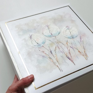 Fotóalbum tulipánokkal 30x30 cm - otthon & életmód - papír, írószer - album & fotóalbum - Meska.hu