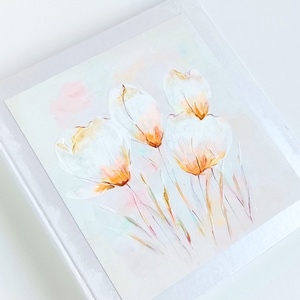 Fotóalbum liliomokkal, hernyóselyemmel 29x30 cm - otthon & életmód - papír, írószer - album & fotóalbum - Meska.hu