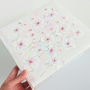 Fotóalbum cseresznyefavirágokkal 25x25 cm - otthon & életmód - papír, írószer - album & fotóalbum - Meska.hu