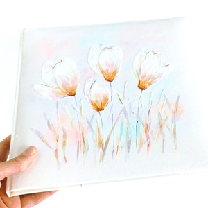 Fotóalbum liliomokkal 26x26 cm - otthon & életmód - papír, írószer - album & fotóalbum - Meska.hu