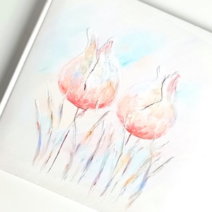 Fotóalbum tulipánokkal 25x25 cm - otthon & életmód - papír, írószer - album & fotóalbum - Meska.hu