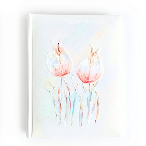 Tulipános fotóalbum 13x18 cm-es fotóknak, Esküvő, Emlék & Ajándék, Album & Fotóalbum, Könyvkötés, Festészet, MESKA