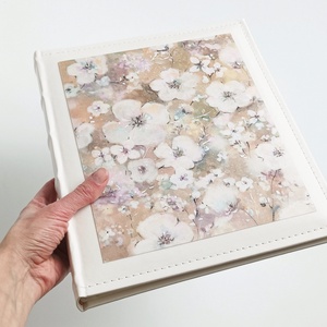 Fotóalbum hernyóselyemmel 25x30 cm - otthon & életmód - papír, írószer - album & fotóalbum - Meska.hu
