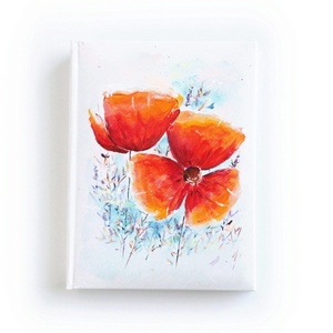 Pipacsos fotóalbum 13x18 cm-es fotóknak, Esküvő, Emlék & Ajándék, Album & Fotóalbum, Könyvkötés, Festészet, MESKA