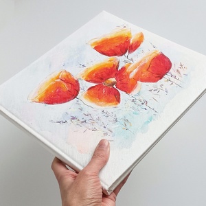 Fotóalbum pipacsokkal 25x25 cm - otthon & életmód - papír, írószer - album & fotóalbum - Meska.hu