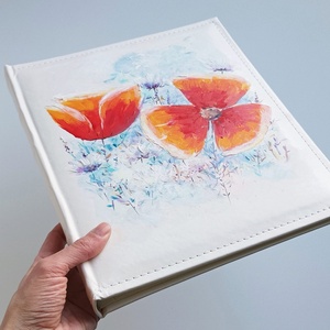 Fotóalbum pipacsos 25x30 cm - otthon & életmód - papír, írószer - album & fotóalbum - Meska.hu