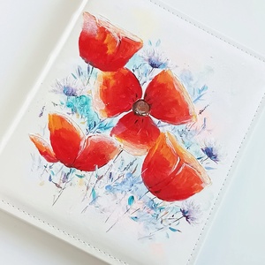 Fotóalbum pipacsokkal 25x30 cm - otthon & életmód - papír, írószer - album & fotóalbum - Meska.hu