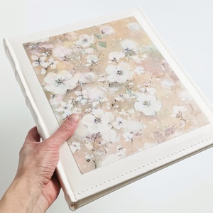 Fotóalbum hernyóselyemmel 25x30 cm - otthon & életmód - papír, írószer - album & fotóalbum - Meska.hu
