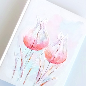 Tulipános fotóalbum 13x18 cm-es fotóknak - esküvő - emlék & ajándék - album & fotóalbum - Meska.hu