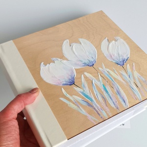 Fotóalbum liliomokkal 10x15-ös fotóknak - otthon & életmód - papír, írószer - album & fotóalbum - Meska.hu