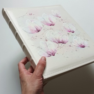 Fotóalbum magnóliákkal 25x30 cm - otthon & életmód - papír, írószer - album & fotóalbum - Meska.hu