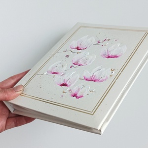 Magnóliák fotóalbum 15x21 cm-es fotóknak - esküvő - emlék & ajándék - album & fotóalbum - Meska.hu