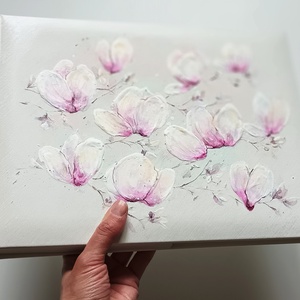 Fotóalbum magnóliákkal 33x25 cm - otthon & életmód - papír, írószer - album & fotóalbum - Meska.hu