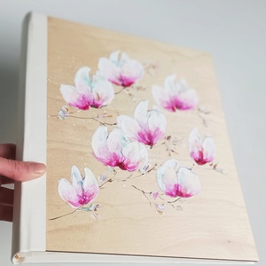 Fotóalbum magnóliákkal 25x30 cm - otthon & életmód - papír, írószer - album & fotóalbum - Meska.hu