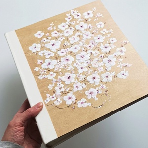 Fotóalbum cseresznyefa virágokkal 25x30 cm - otthon & életmód - papír, írószer - album & fotóalbum - Meska.hu