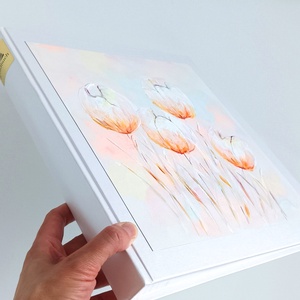 Fotóalbum hernyóselyemmel 29x31 cm - otthon & életmód - papír, írószer - album & fotóalbum - Meska.hu
