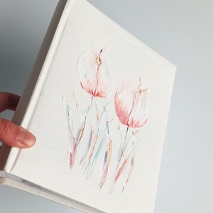 Tulipános fotóalbum 13x18 cm-es fotóknak - esküvő - emlék & ajándék - album & fotóalbum - Meska.hu