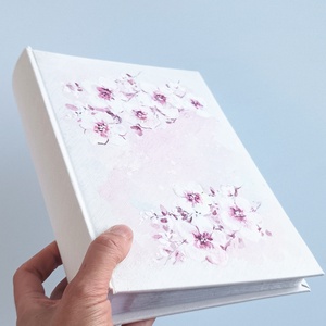 Cseresznyevirágos fotóalbum 13x18 cm-es fotóknak - esküvő - emlék & ajándék - album & fotóalbum - Meska.hu