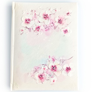 Cseresznyevirágos fotóalbum 13x18 cm-es fotóknak, Esküvő, Emlék & Ajándék, Album & Fotóalbum, Könyvkötés, Festészet, MESKA
