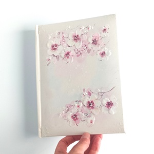 Cseresznyevirágos fotóalbum 13x18 cm-es fotóknak - esküvő - emlék & ajándék - album & fotóalbum - Meska.hu