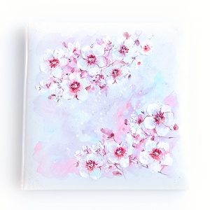 Cseresznyevirágos fotóalbum (26 x 26 cm) - esküvő - emlék & ajándék - album & fotóalbum - Meska.hu