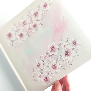 Cseresznyevirágos fotóalbum (26 x 26 cm) - esküvő - emlék & ajándék - album & fotóalbum - Meska.hu