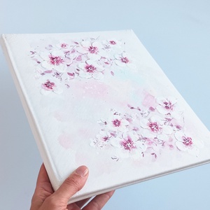 Cseresznyevirágos fotóalbum - esküvő - emlék & ajándék - album & fotóalbum - Meska.hu