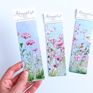 Vadvirágok könyvjelző szett - könyv & zene - könyvjelző - Meska.hu