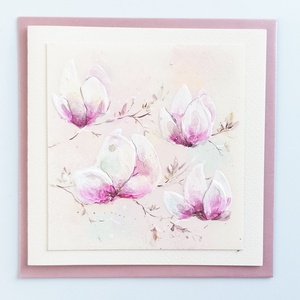 Selymes képeslap borítékkal 3D technikával - otthon & életmód - papír, írószer - ajándékozás kellékei - képeslap, üdvözlőlap - Meska.hu