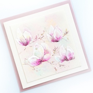 Selymes képeslap borítékkal 3D technikával - otthon & életmód - papír, írószer - ajándékozás kellékei - képeslap, üdvözlőlap - Meska.hu