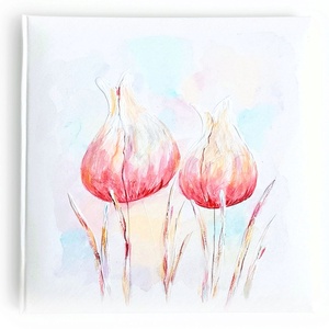 Fotóalbum tulipánokkal 25x25 cm - Meska.hu