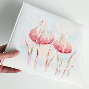 Fotóalbum tulipánokkal 25x25 cm - otthon & életmód - papír, írószer - album & fotóalbum - Meska.hu
