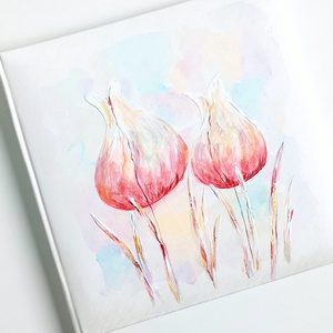 Fotóalbum tulipánokkal 25x25 cm - otthon & életmód - papír, írószer - album & fotóalbum - Meska.hu