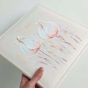 Tulipános fotóalbum (26 x 26 cm) - esküvő - emlék & ajándék - album & fotóalbum - Meska.hu