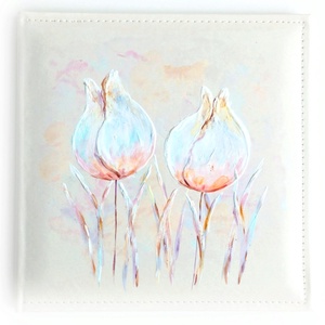Tulipános fotóalbum (26 x 26 cm) - Meska.hu
