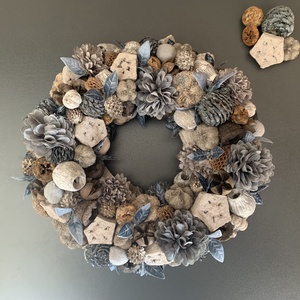 Antik terméskoszorú - otthon & életmód - dekoráció - ajtó- és ablak dekoráció - ajtódísz & kopogtató - Meska.hu