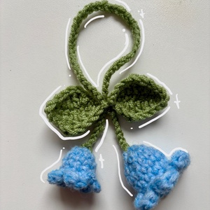 Harangvirág táskadísz, Táska & Tok, Kulcstartó & Táskadísz, Táskadísz, Horgolás, MESKA