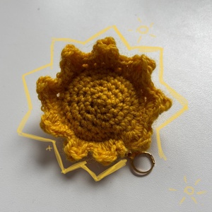 Napocskás horgolt kulcstartó, Táska & Tok, Kulcstartó & Táskadísz, Táskadísz, Horgolás, MESKA